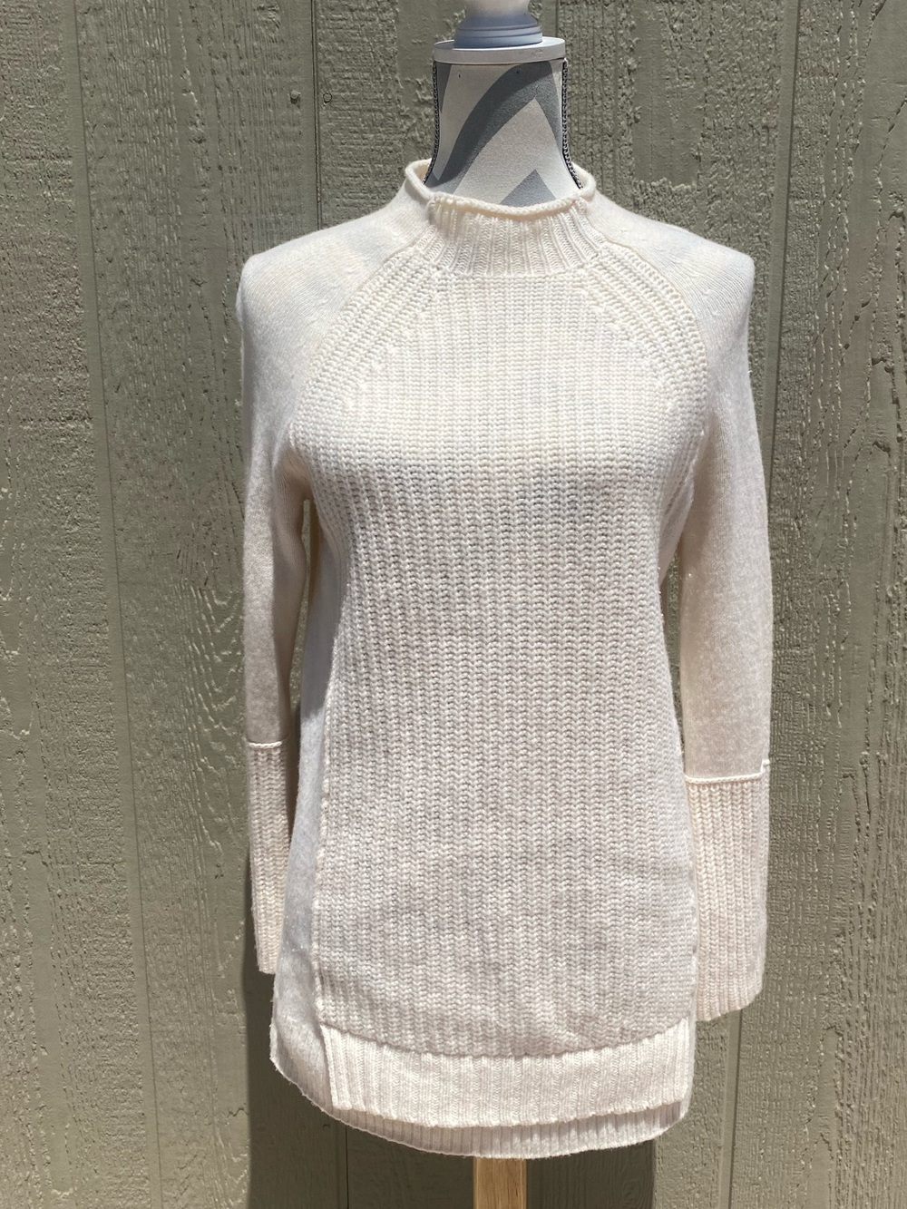 J. Crew XS Cream Mock Turtleneck